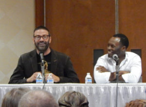 Keith Allan and Malcolm Goodwin doing a zombie panel